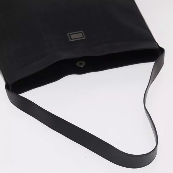 BURBERRY Nova Check Shoulder Bag PVC Black - Picture 7 of 16